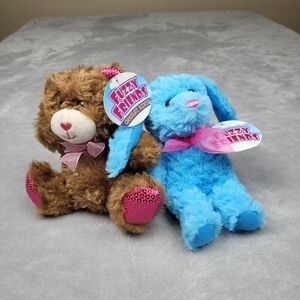 NWT Fuzzy Friends Soft Plush Toys Bear Bunny